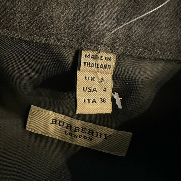 Burberry plaid 100%wool belted dress size 4 - Picture 14 of 16